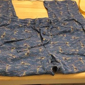 Patriots NFL Team Apparel large lounge/ pajama pants some wear hem etc